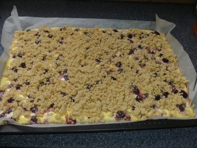 Rezept: Brombeerkuchen mit Quarkguss und Streuseln Bild Nr. 6 Brombeerkuchen mit Quarkguss und Streuseln - Rezept - Bild Nr. 6