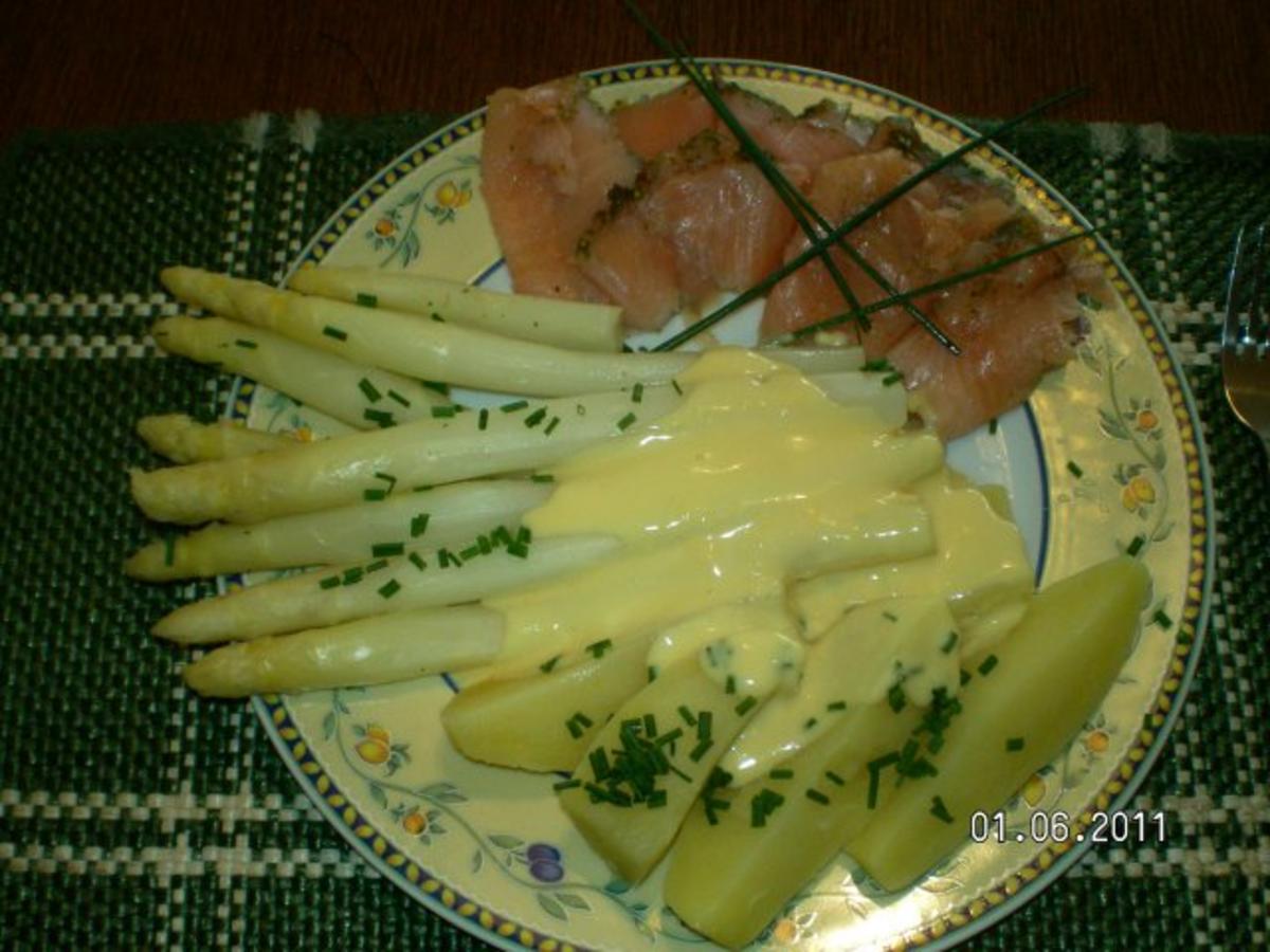 Lachs mit Spargel und Kartoffeln - Rezept