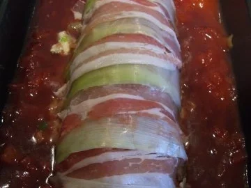 Gefüllter Hackbraten auf Tomatensauce - Rezept - Bild Nr. 9