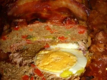 Gefüllter Hackbraten auf Tomatensauce - Rezept - Bild Nr. 11