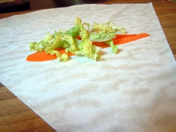 Lachs im Knusperteig mit Apfel-Ingwer-Mus und Chinakohl-Gemüse - Rezept - Bild Nr. 7