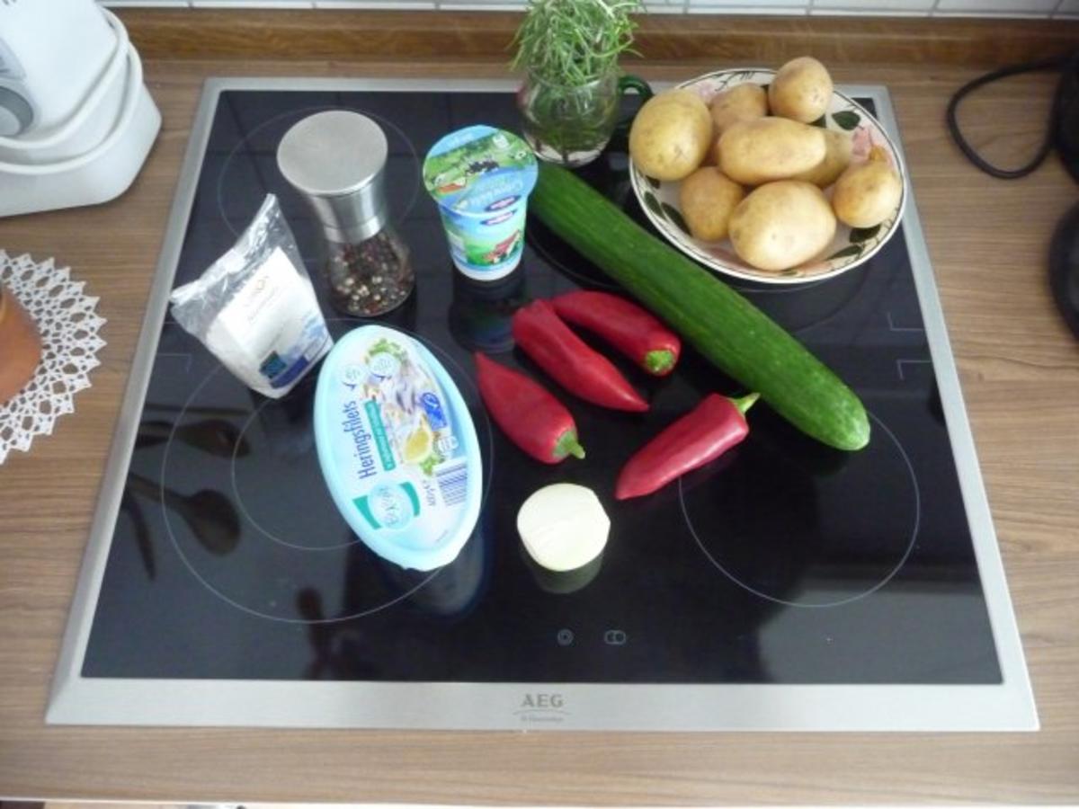 Fisch : Marinierter Hering - Light-Variante 2 mit Rosmarinkartoffeln ...