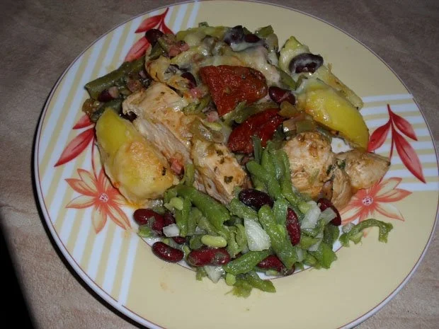 Auflauf: Hühnerbrust mit Bohnen und Kartoffeln - Rezept - Bild Nr. 11