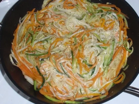 Schweinefilet mit Gemüse-Spaghetti - Rezept - Bild Nr. 10