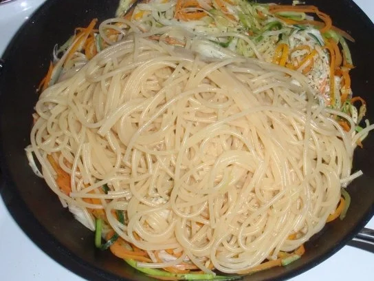 Schweinefilet mit Gemüse-Spaghetti - Rezept - Bild Nr. 11