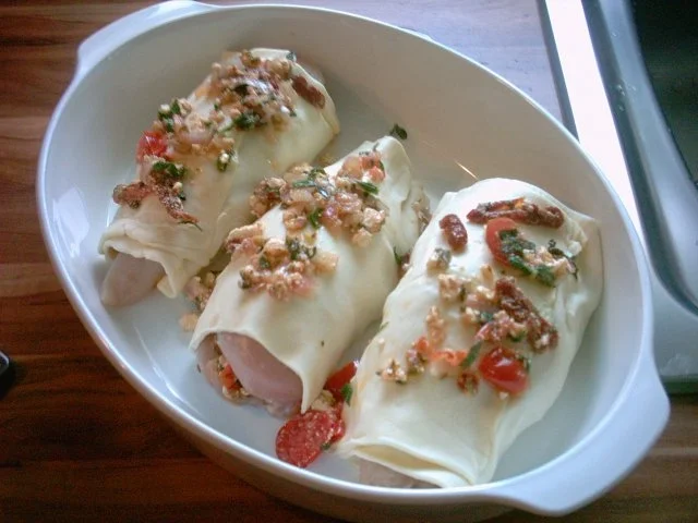 Michis gefüllte Hähnchenbrüste in Blätterteig - Rezept - Bild Nr. 6