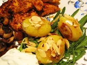 Mandelkartöffelchen im Rucolabett ... - Rezept