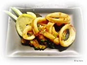 Rezept: Fisch: Asiatisch marinierter Tintenfisch Fisch: Asiatisch marinierter Tintenfisch - Rezept