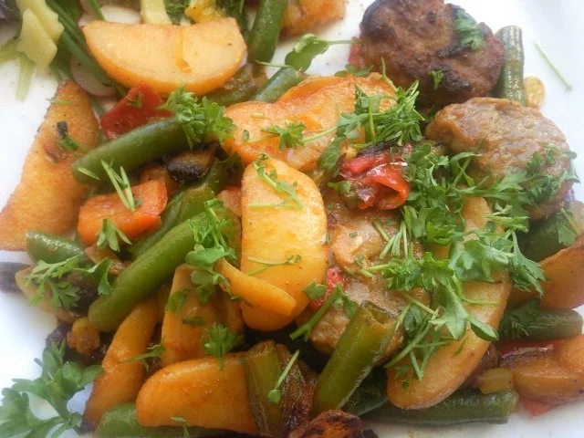 Gemüsesteackpfanne - Rezept