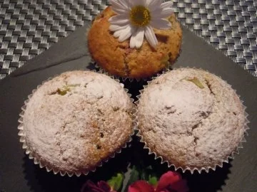 Himbeer-Rhabarber-Muffins - Rezept