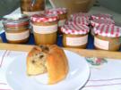 Vanille-Muffins mit Schoko-Chips-Nussherz oder "Kuchen im Glas" - Rezept