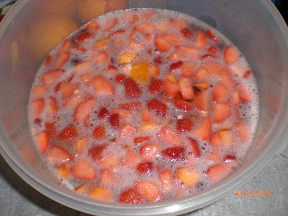 Erdbeeren-Nektarinen Bowle mit Campari - Rezept - Bild Nr. 5