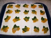 Joghurt-Schmand-Pfirsich-Schnitten - Rezept