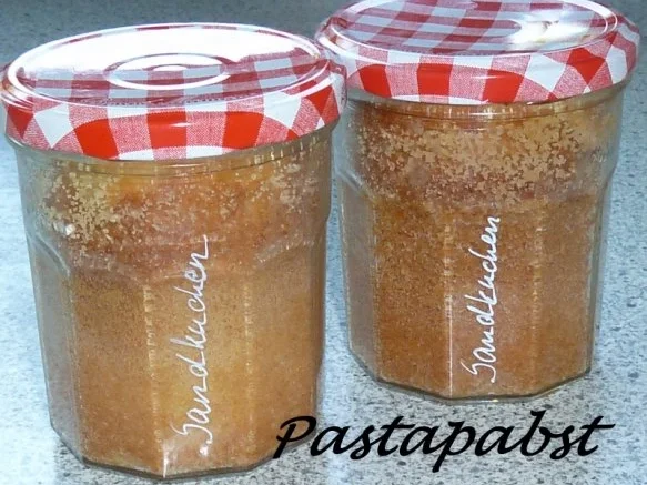 Rezept: Sandkuchen aus dem Glas Sandkuchen aus dem Glas - Rezept