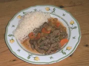 Rindergeschnetzeltes mit geröstetem Möhren-Rettich-Gemüse - Rezept