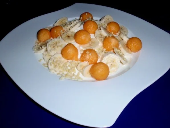 Bananen-Melonen-Quark - Rezept - Bild Nr. 3