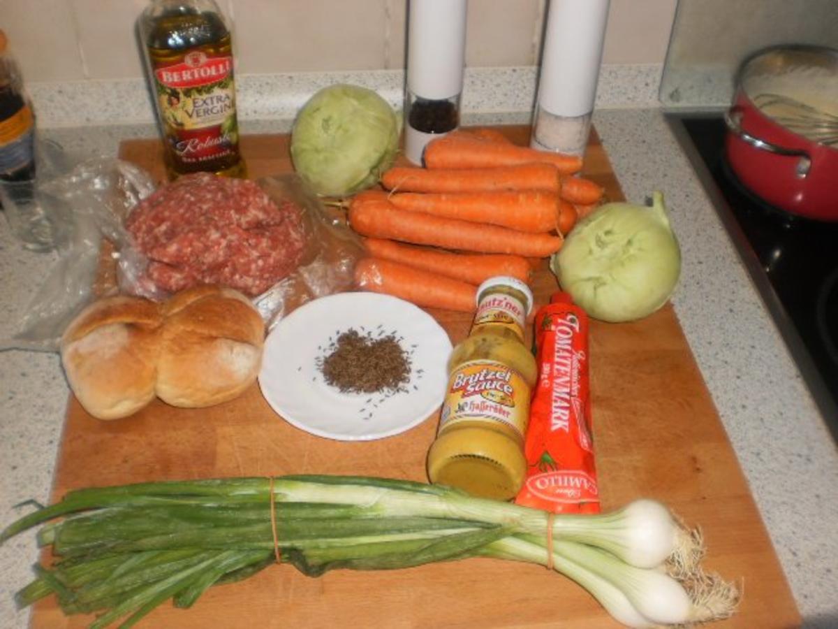 Hackbällchen ~ Möhren Kohlrabi Gemüse ~ Salzkartoffeln - einfach - von ...
