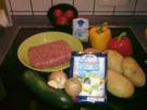 Bunte Kartoffelpfanne mit Feta - Rezept
