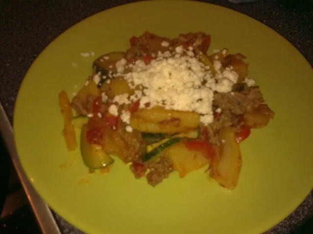 Bunte Kartoffelpfanne mit Feta - Rezept - Bild Nr. 4