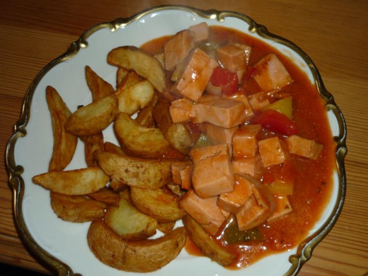 Leberkäs auf Zigeunerart - Rezept mit Bild - kochbar.de