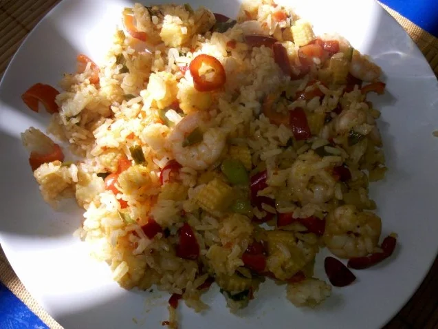 Rezept: Fisch: Garnelenpfanne Bild Nr. 6 Fisch: Garnelenpfanne - Rezept - Bild Nr. 6