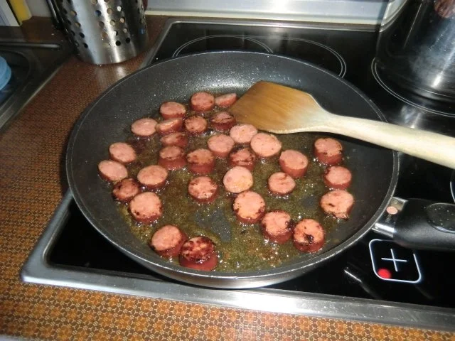 Bunte Gemüsepfanne mit Cabanossi - Rezept - Bild Nr. 2