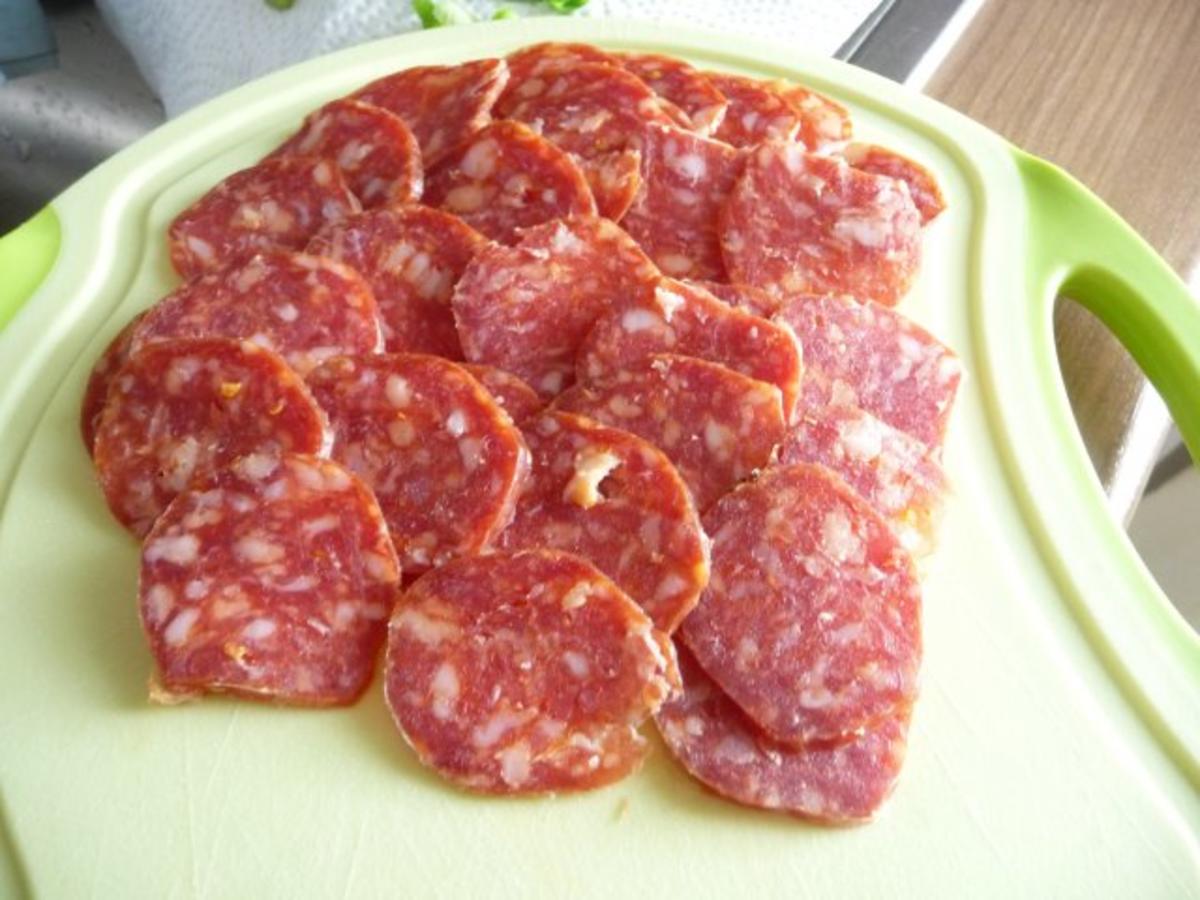 Pizza : Salami und Thunfisch Halb & Halb - Rezept - Bild Nr. 16