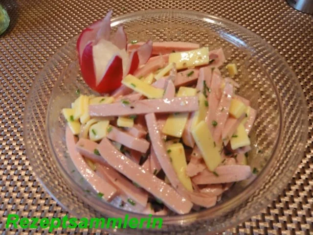 Salatbar:  WURSTSALAT - Rezept