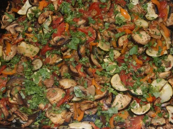 Gemüse vom Blech - Rezept