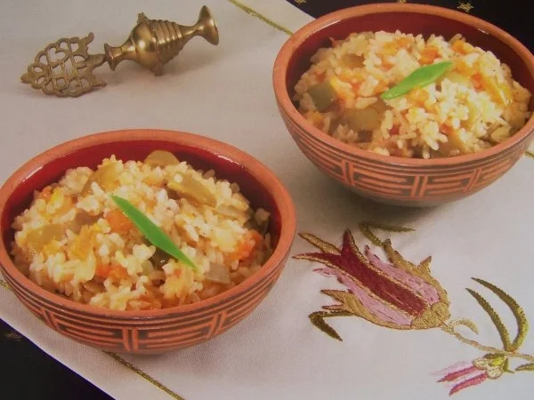 Reis auf grünen Bohnen - Rezept