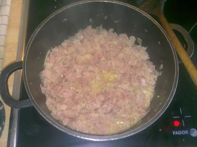 Käse-Sahne-Soße mit Schinken-Würfelchen - Rezept - Bild Nr. 3