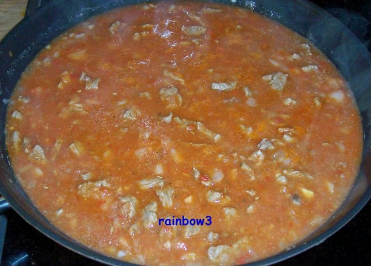 Kochen: Rindsgeschnetzeltes mit Tomatensauce - Rezept - Bild Nr. 5
