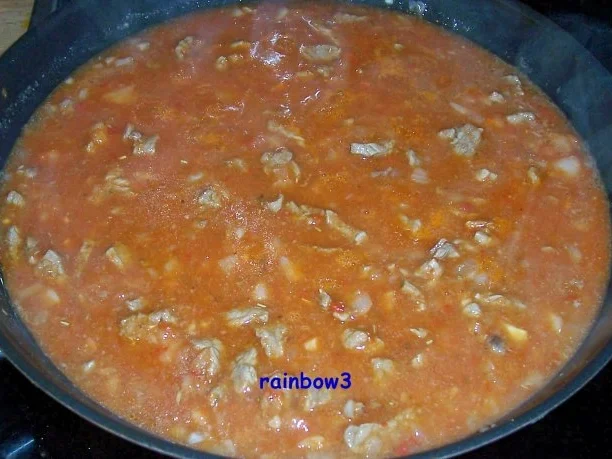 Kochen: Rindsgeschnetzeltes mit Tomatensauce - Rezept - Bild Nr. 5