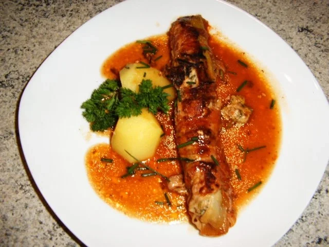 Rezept: Gefüllter Porree Gefüllter Porree - Rezept