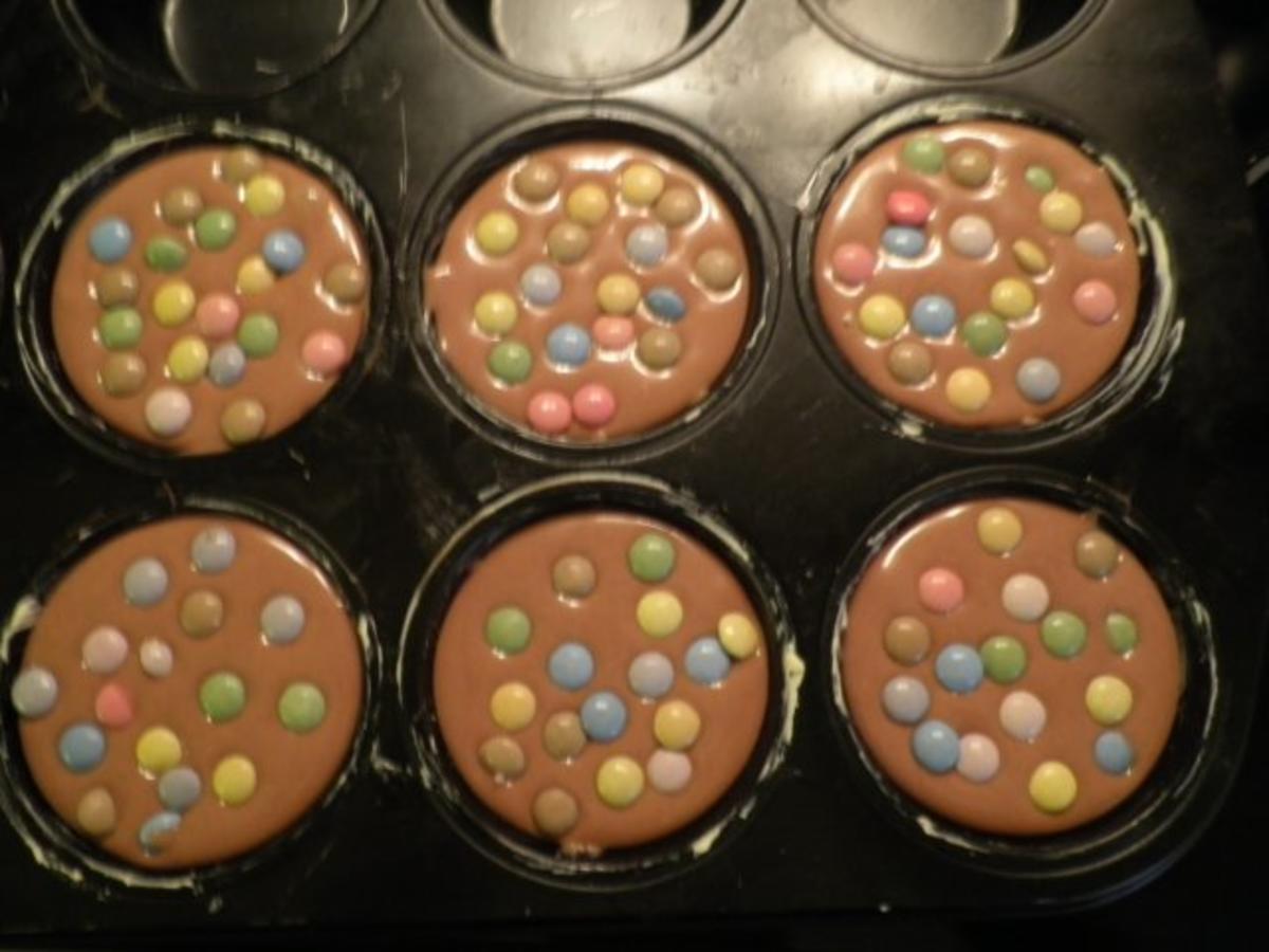 Bilder für Muffins ... ... mit Nutella und Smarties ! - Rezept