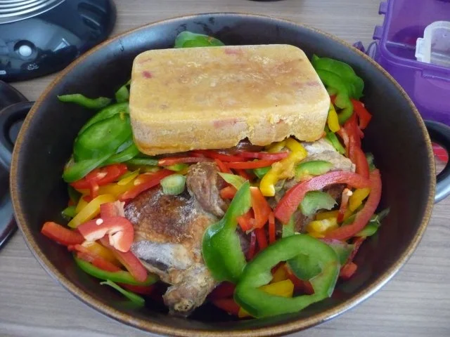 Resteverwertung : Spaghetti mit Gemüsehähnchen - Rezept - Bild Nr. 3