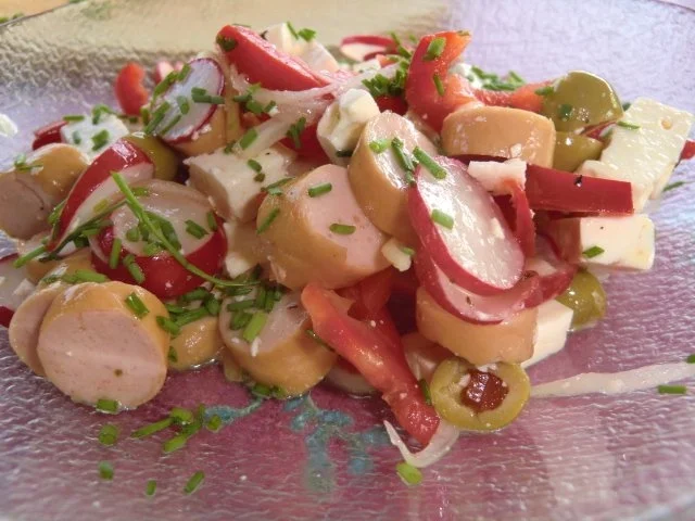 Radieschensalat mit Wiener Würstchen - Rezept - Bild Nr. 4