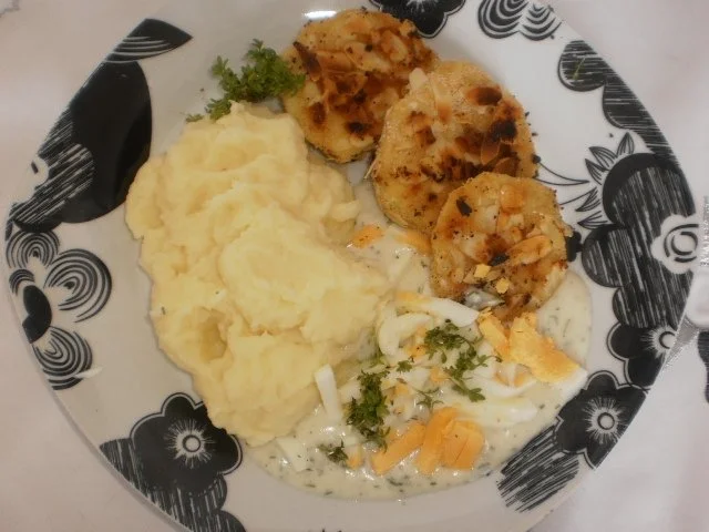 Kohlrabischnitzel mit Püree - Rezept