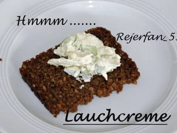 Lauchcreme aus Frischkäse - Rezept