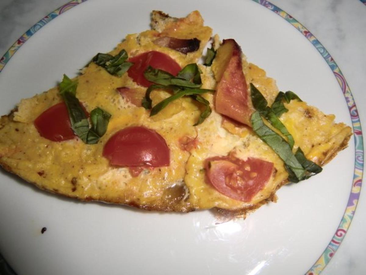 Frittata mit Speck, Tomätchen und Nektarine - Rezept - Bild Nr. 7