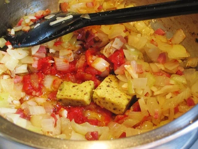 Suppe aus Rucola und Tomaten ... - Rezept - Bild Nr. 3