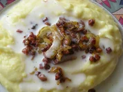 Kartoffelstampf mit kalter Buttermilch - Rezept
