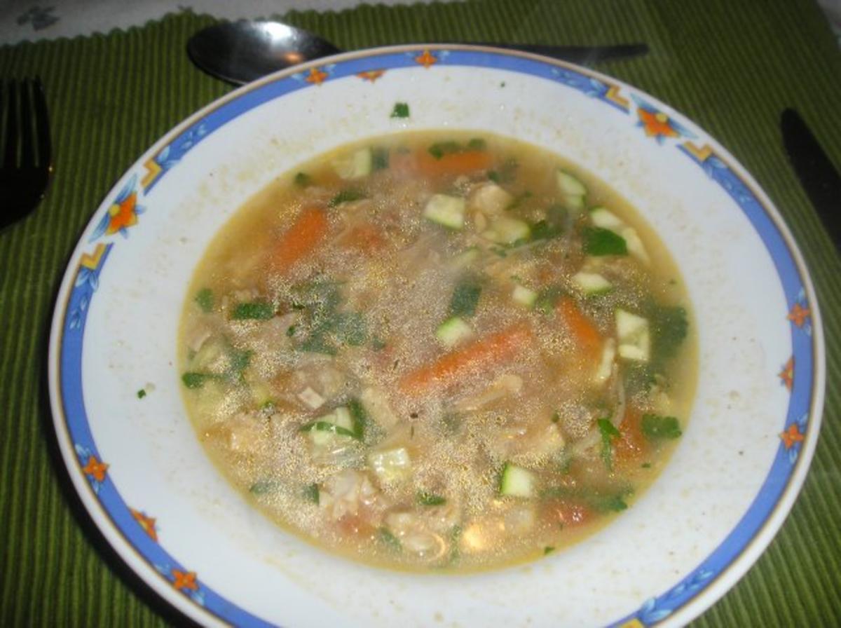 Tomaten-Hähnchen-Suppe - Rezept