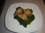 Lendenmedallions auf Blattspinat - Rezept