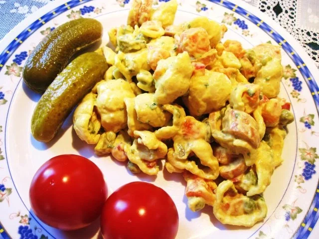 Rezept: Nudelsalat einfach Nudelsalat einfach - Rezept