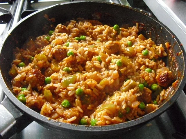 schnelle Reispfanne - Rezept