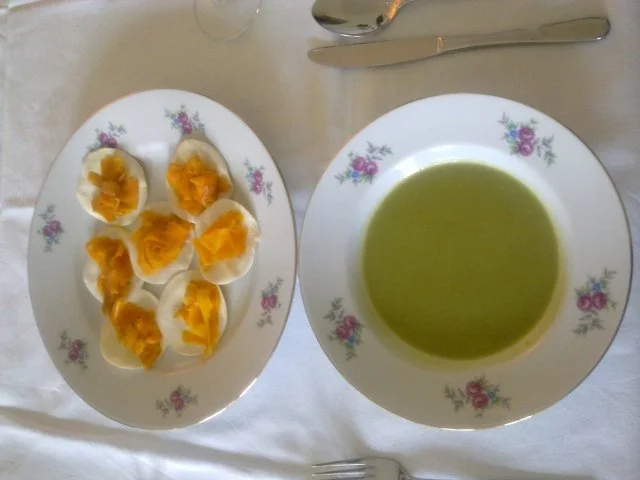 Erbsen | Kokosmilch | Möhre | Wan Tan - Rezept