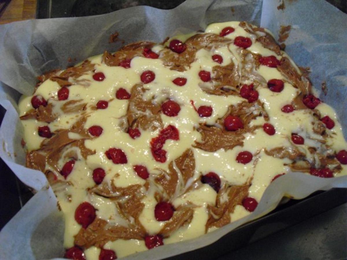 Kirsch-Käsekuchen-Brownies - Rezept - Bild Nr. 6