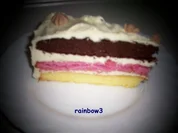 Backen: Dreifarbige Geburtstags-Buttercreme-Torte - Rezept