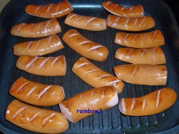 Kochen: Gebratene Würstchen mit Sahne-Kohlrabi-Gemüse - Rezept - Bild Nr. 7